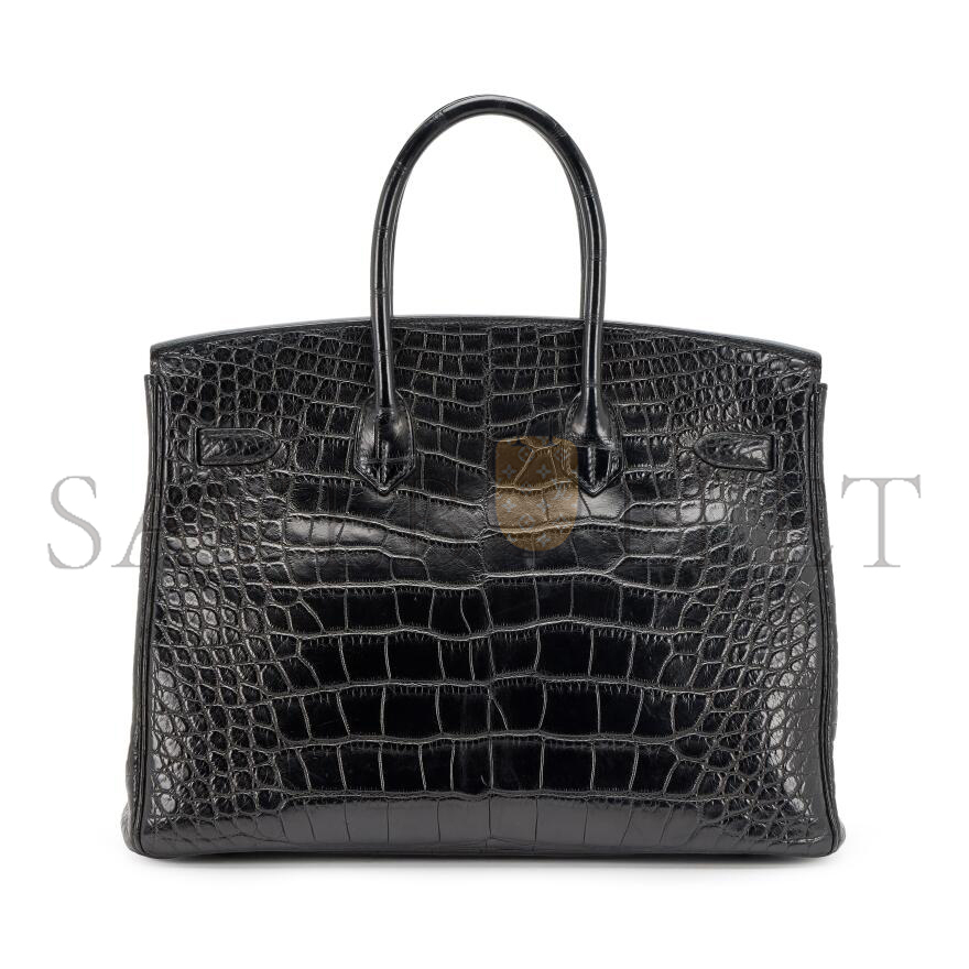 HERMÈS MASTER BIRKIN 35 SO BLACK MATTE ALLIGATOR (35*25*18cm)